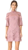 Keepsake Star Crossed Lace Mini Dress In Mauve