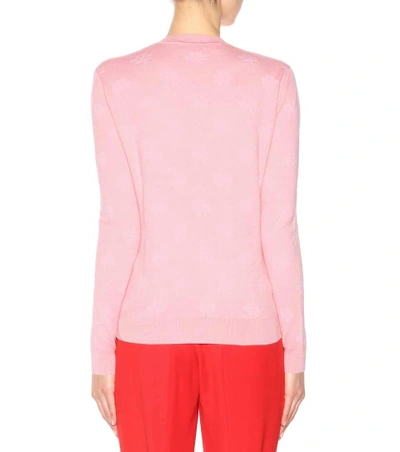 Shop Marni Cashmere And Silk-blend Sweater In Pink