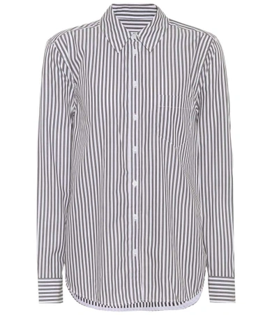 Shop Equipment Brett Striped Cotton Shirt In Lright Wht