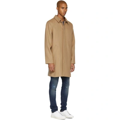 Shop Apc Beige Auster Mac Coat