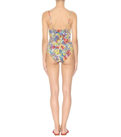 Shop Stella Mccartney Floral-printed Swimsuit In Multicoloured
