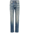 GUCCI EMBROIDERED STRAIGHT-LEG JEANS,P00273054-6