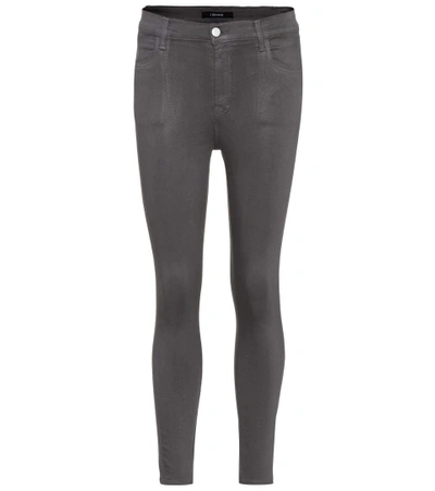 J Brand Alana Sateen Jeans In Zinc - 100% Exclusive In Grey