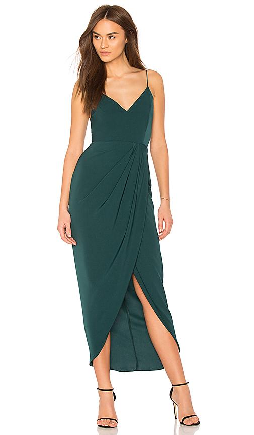 Shona Joy Cocktail Draped Dress In Green | ModeSens
