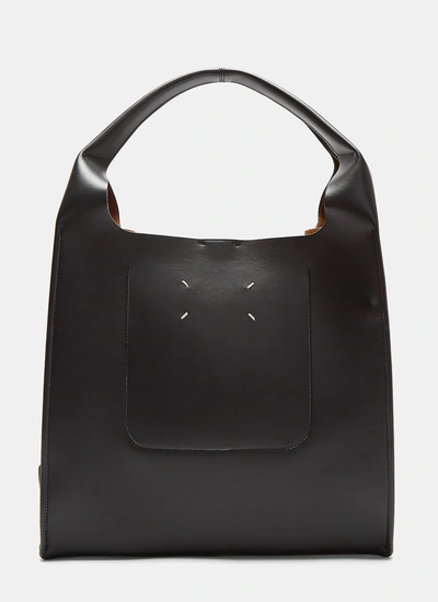 Maison Margiela Snap-studded Leather Tote Bag