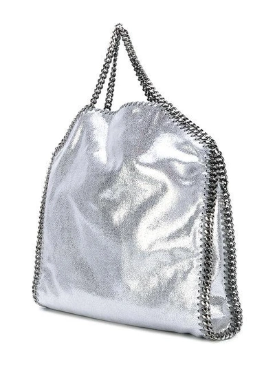 Shop Stella Mccartney Large Falabella Tote - Metallic