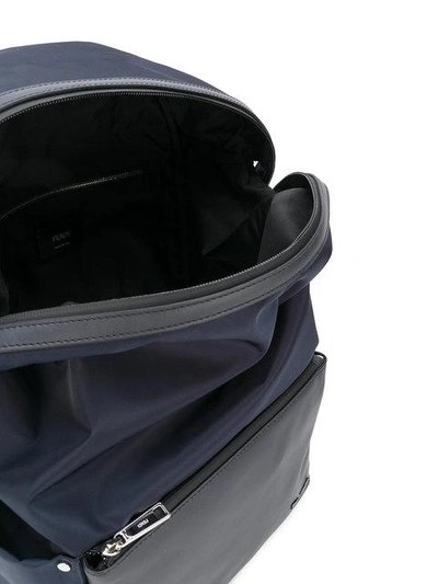 Fendi Bag Bugs Backpack - Blue In Blue