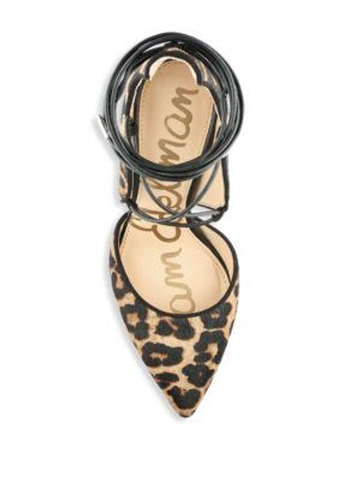 Shop Sam Edelman Helaine Cow Hair Pumps In Leopard