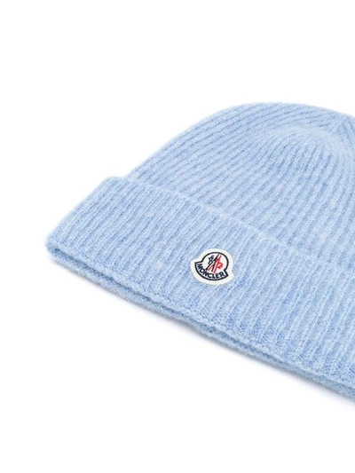 Shop Moncler Ribbed Beanie Hat
