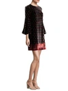 TRINA TURK Velvet Print Dress