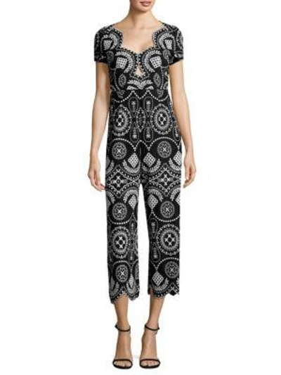 Shop Alice Mccall Crave You Eyelet Jumpsuit In Black