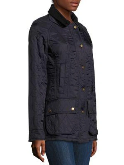 Shop Barbour Beadnell Quilted Jacket In Navy