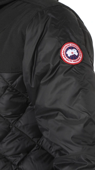 Shop Canada Goose Pritchard Coat In Black