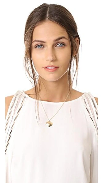 Shop Elizabeth And James Tassie Pendant Necklace In Gold