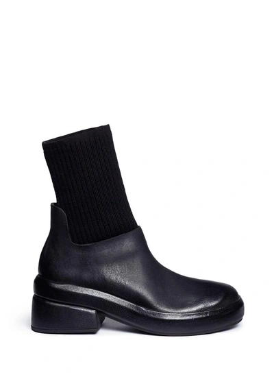 Shop Marsèll 'bozza' Leather Sock Boots