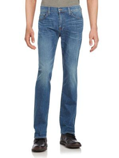 Shop 7 For All Mankind Standard Straight-leg Jeans In Helsing