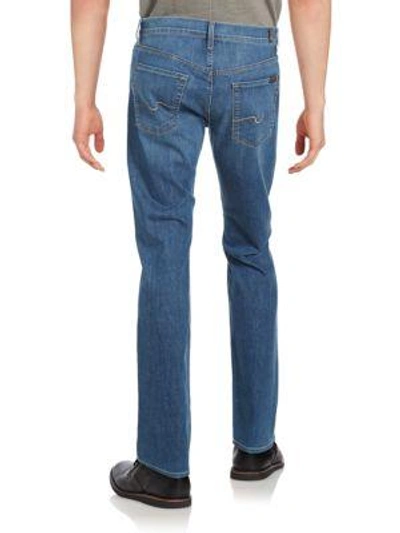 Shop 7 For All Mankind Standard Straight-leg Jeans In Helsing