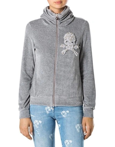 Shop Philipp Plein Hoodie Sweatjacket "kiss Jom"