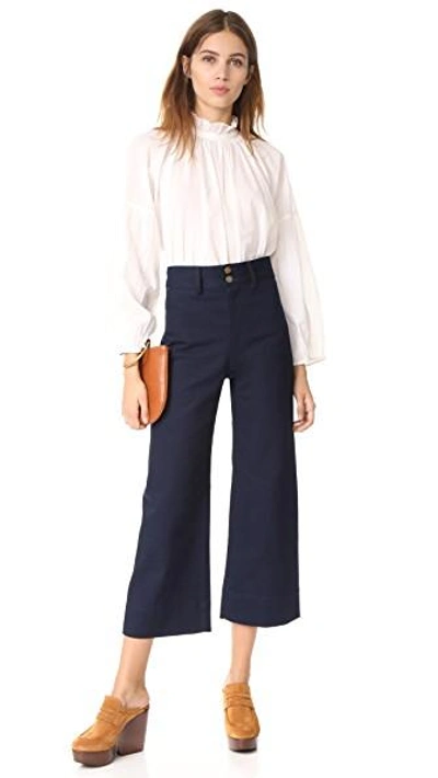 Shop Apiece Apart Merida Pants In Navy