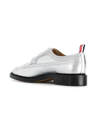 Shop Thom Browne Classic Longwing Brogues In Grey