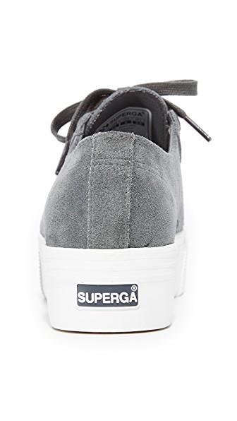 superga suede platform