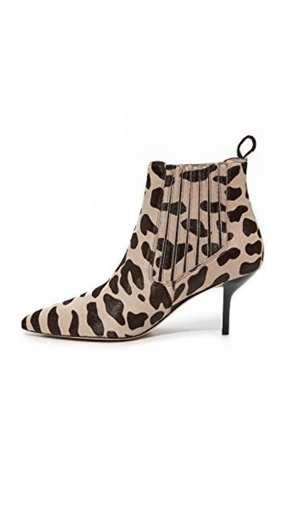 Shop Diane Von Furstenberg Mollo 2 Booties In Natural Leopard