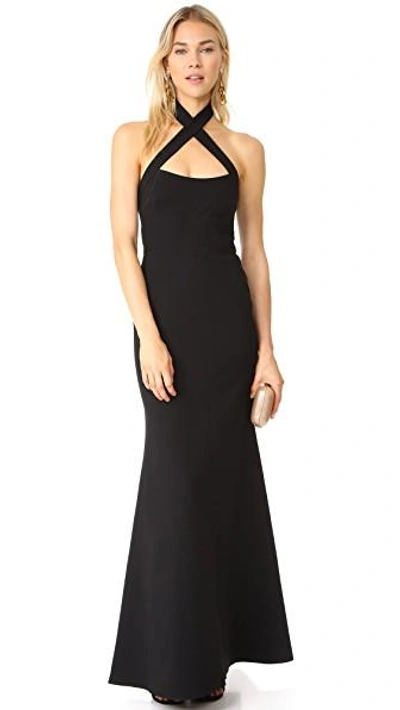 Shop Jill Jill Stuart Cross Gown In Black