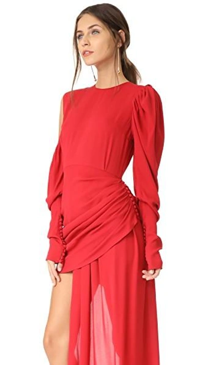 Shop Magda Butrym Sevilla Dress In Red