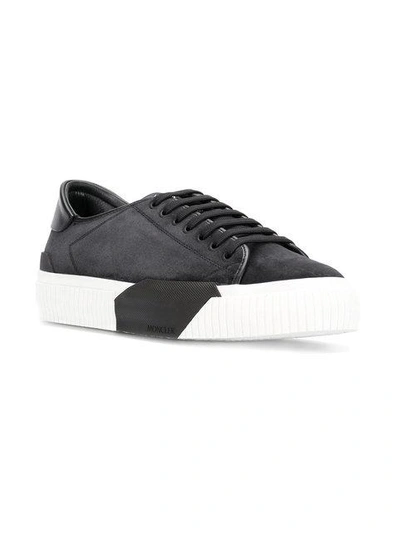 Shop Moncler Colour-block Sneakers In Black