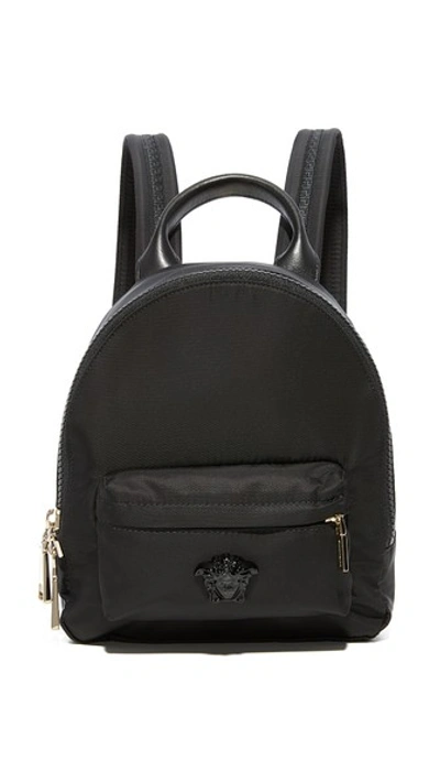 Versace Mini Backpack In Nero