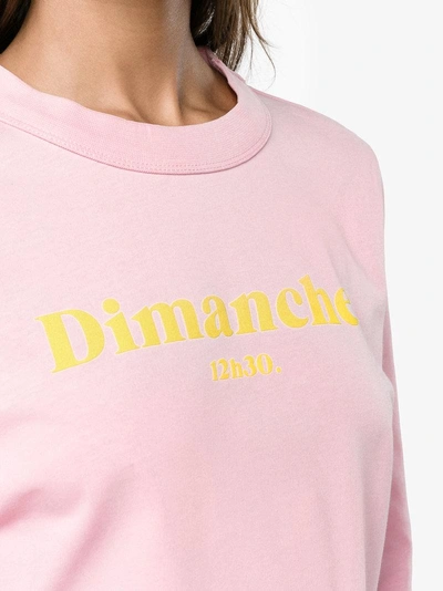 Shop Jour/né Dimanche Printed T-shirt In Pink/purple