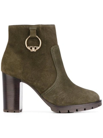 Shop Tory Burch Sophie Lug Sole Bootie - Green