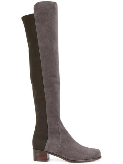 Shop Stuart Weitzman Reserve Knee High Boots In Grey