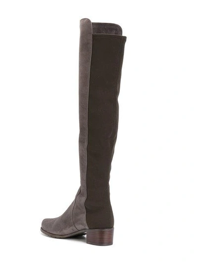 Shop Stuart Weitzman Reserve Knee High Boots In Grey