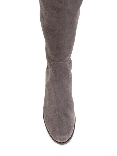 Shop Stuart Weitzman Reserve Knee High Boots In Grey