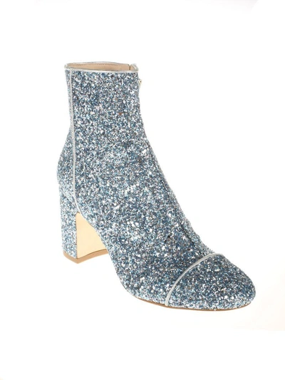 Shop Polly Plume Ally Sparkling Boots In Blue