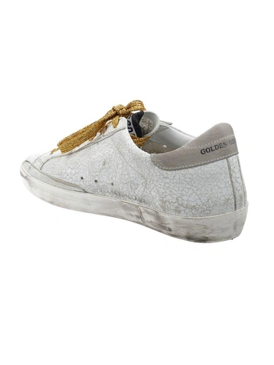 Shop Golden Goose Sneakers Superstar In Cwhite Crash Leather