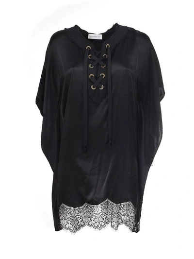 Shop Faith Connexion Poncho Dress In Black