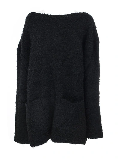 Shop Faith Connexion Curly Sweater In Black