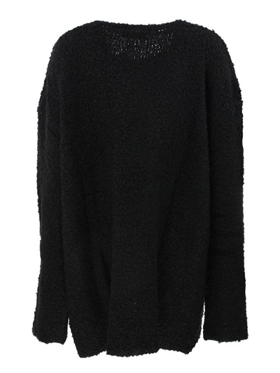 Shop Faith Connexion Curly Sweater In Black