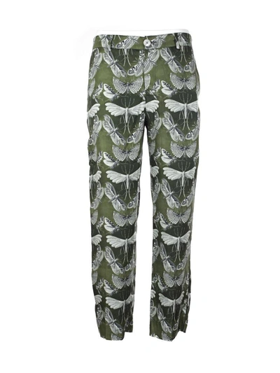 Shop F.r.s For Restless Sleepers Boyfriend Pajama Pants In Green