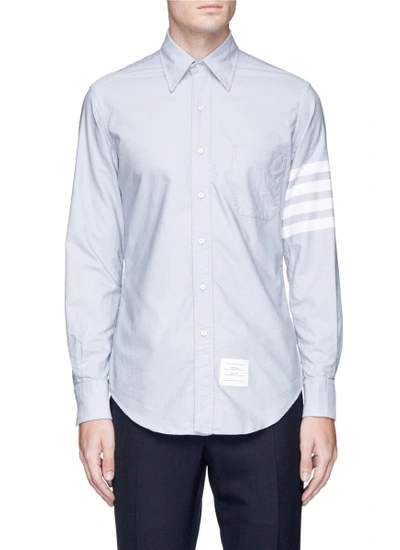 Shop Thom Browne Stripe Sleeve Button Down Cotton Oxford Shirt