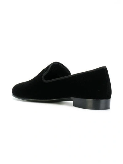 Shop Giuseppe Zanotti Spacey Spike Tassel Slippers In Black