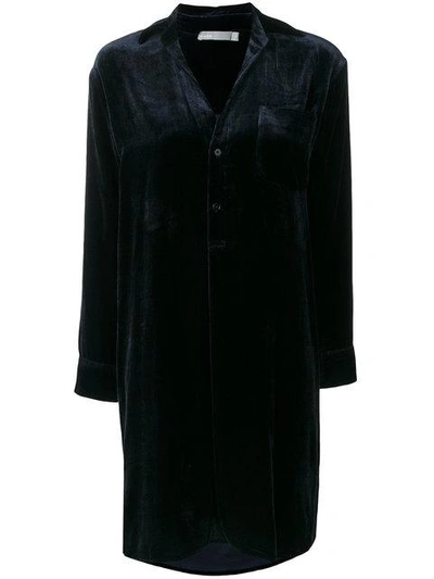 Vince velvet store shirt dress