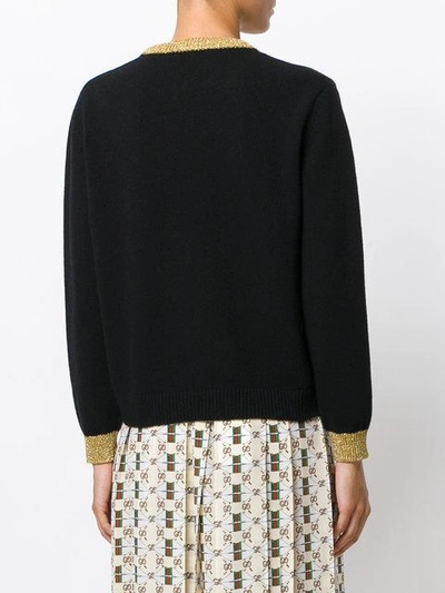 Shop Gucci - Coco Capitán Embroidered Knit Top