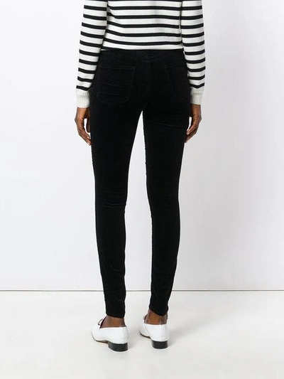 Shop J Brand High-rise Skinny Trousers In Black