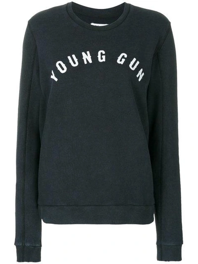 Shop Zoe Karssen Young Gun Sweatshirt - Grey