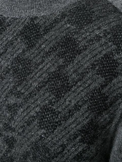 Shop Maison Margiela Classic Embroidered Sweater - Grey