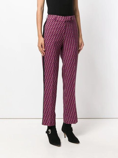 Shop Etro Geometric Print Trousers
