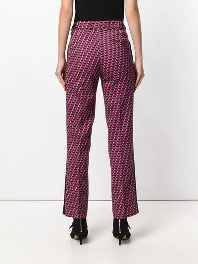 Shop Etro Geometric Print Trousers